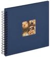 Walther Fotoalbum SA-108L Spiralalbum Fun blau 26x25 cm schwarze Sei