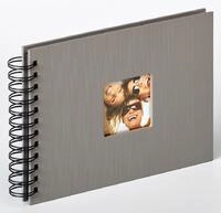 Walther Fotoalbum SA-109-X Spiralalbum Fun grau 23x17cm