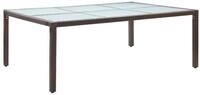 vidaXL Gartentisch Garten-Esstisch Braun 200x150x74 cm Poly Rattan (1-St)