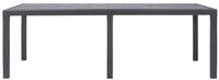 vidaXL Gartentisch 220 x 90 x 72 cm Gartentisch Braun 220x90x72 cm Kunststoff