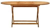 vidaXL Gartentisch, Klappbarer Outdoor Tisch 160x85x75 cm Massivholz Akazie
