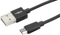 ANSMANN AG Micro USB Kabel 200 cm Ladekabel / Datenkabel mit Aluminium Geh&auml;use