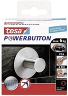 tesa Klebehaken tesa POWERBUTTON Classic Klebehaken (x H) 50 mm x 31 mm Metall...