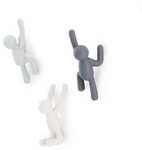 Umbra Garderobenhaken Buddy 3er Set grau