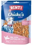 Rinti Chicko Mini-H&auml;ppchen mit Lachs 80 g - 12 St&uuml;ck, Snack f&uuml;r: Hund