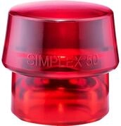 Gummihammer HALDER SIMPLEX Ersatzeinsatz Plastik rot 50mm