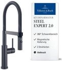 Villeroy & Boch K&uuml;chenarmatur Steel Expert Compact Window 360&deg;...