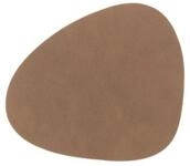 LIND DNA Platzset NUPO Untersetzer Curve brown 11&nbsp;x&nbsp;13&nbsp;cm, Glass Mat Curve...