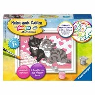 Ravensburger Malen nach Zahlen CreArt, Malen nach Zahlen Kinder - Kuschelkatzen