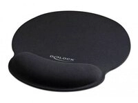 Delock Mauspad 12559 Mauspad mit Handballenauflage Schwarz