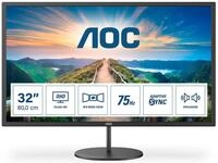 AOC AOC Q32V4 LED-Monitor (2560 x 1440, 4 ms Reaktionszeit, 75 Hz, IPS Panel)