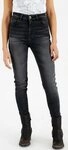 Rokker Motorradhose Tech High Waist Damen Motorrad Jeans Knieprotektoren...