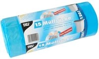 PAPSTAR M&uuml;llbeutel M&uuml;lls&auml;cke mit Zugband, LDPE 120 l 100 cm x 70 cm blau 25...
