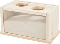 TRIXIE Tier-Besch&auml;ftigungsspielzeug Sandbad - diverse - 22 &times; 12 &times; 12 cm, Holz,