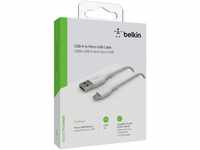 Belkin Micro-USB/USB-A Kabel PVC, 1m Smartphone-Kabel, Micro-USB, USB Typ A...