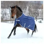 Bucas Pferde-Thermodecke Bucas Freedom Turnout Pony 300g - Navy/Silver 90 cm