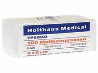 Holthaus Medical Wundpflaster YPSIPAD Mullkompresse 8-fach, 5 x 5 cm, 100 Stück