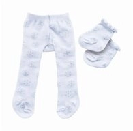 Heless Puppenkleidung Puppen-Strumpfhose mit S&ouml;ckchen ''Eiskristalle'', Gr. 28-35 cm