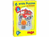 Haba Puzzle HABA 6 erste Puzzles - Im Einsatz (Kinderpuzzle), 19 Puzzleteile