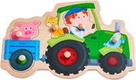 Haba Steckpuzzle Lustige Traktorfahrt, Puzzleteile