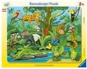 Ravensburger Puzzle Ravensburger Tiere im Regenwald 11 Teile Rahmenpuzzle, 11