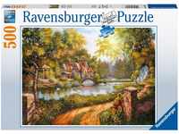 Ravensburger Puzzle Cottage am Fluß. Puzzle 500 Teile, 500 Puzzleteile
