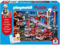 Schmidt-Spiele Playmobil - Feuerwehr, 40 Teile, mit Add-on, Original Figur...