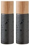 Bitz Salz- / Pfefferstreuer Salz-& Pfefferset black 17 cm, (Salz-&