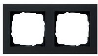 GIRA Abdeckplatte Gira Abdeckrahmen 2f. sw 021209