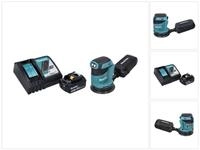 Makita Exzenterschleifer DBO 180 RG1 Akku Exzenterschleifer 18 V 125 mm + 1x Akku 6,0