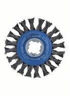 BOSCH Schleifaufsatz Scheibenb&uuml;rste Heavy for Metal X-LOCK, gezopft, 115&nbsp;mm,...