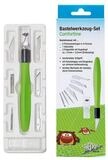 Werner Dorsch Bastelmesser Bastelwerkzeug Set COMFORTLINE apfelgr&uuml;n/schwarz 15cm 8