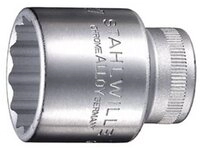 Stahlwille Steckschl&uuml;ssel Stahlwille 50 13 03010013 Au&szlig;en-Doppelsechskant