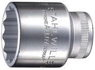 Stahlwille Stecknuss Stahlwille Steckschl&uuml;sseleinsatz (1/2) SW.8 mm L.38 mm 56...