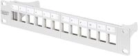 Digitus Netzwerkschrank Modular Patch Panel, 10&Prime;, 12-Port, geschirmt, 1HE,...