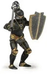 papo Spielfigur Spielfigur Ritter in R&uuml;stung schwarz 8cm