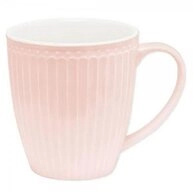 Greengate Becher Alice Becher mit Henkel pale pink 0,4&nbsp;l, Steingut