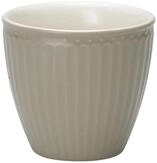 Greengate Becher Alice Latte Cup warm grey 0,3 l, Steingut