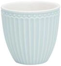 Greengate Becher Alice Mini Latte Cup pale blue 125 ml, Steingut