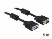 Delock 82566 - SVGA Verlängerungskabel Stecker zu Buchse 5 m HDMI-Kabel, VGA,...
