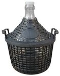 Vina Vorratsglas Glasballon im Schutzkorb, Glas