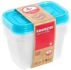 keeeper Frischhaltedose 3067363200000, Set von Lebensmittelbeh&auml;ltern 4x750 ml Fredo