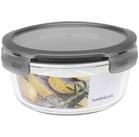 LOCK & LOCK Teedose Box "Boroseal" 0,95 l rund &Oslash; 18 x 8,2 cm, transparent, Glas