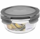 LOCK & LOCK Teedose Box "Boroseal" 0,38 l rund &Oslash; 13 x 6,5 cm, transparent, Glas