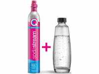 SodaStream Quick Connect CO2-Zylinder & 1 L Glasflasche