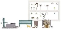 Busch Modelleisenbahn-Figur H0 Spielende Katzen 7921