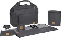 L&Auml;SSIG Wickeltasche Glam, Goldie Twin, Backpack Anthracite, PETA-approved vegan