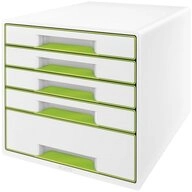 LEITZ Organizer Schubladenbox WOW CUBE 52142054 5S Geh&auml;usefarbe: perlwei&szlig;...