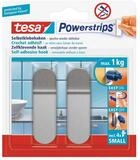 tesa Klebehaken tesa Powerstrips Haken Small rechteckig, Edelstahl
