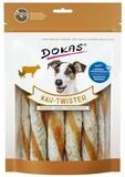 Dokas Kau-Twister Rinderhaut, Pansen & H&uuml;hnerbrust 200 g, f&uuml;r: Hund